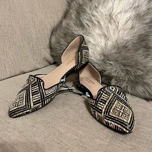 NWT ISAAC MIZRAHI Pattern Fun Flats, size 6.5